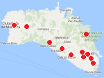 Mapa Menorky - talayoty